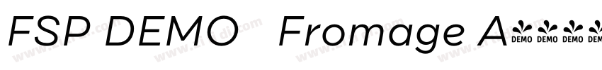 FSP DEMO   Fromage A字体转换
